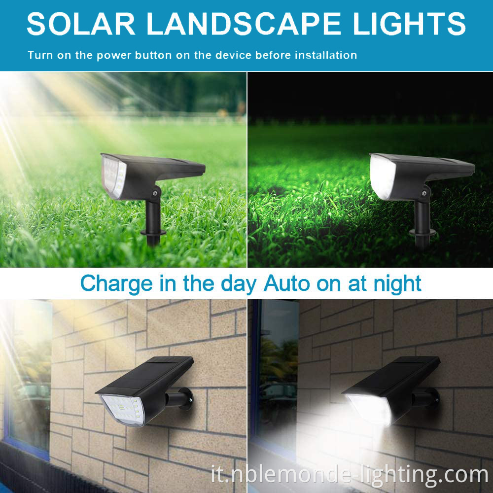 Solar LED wall lights